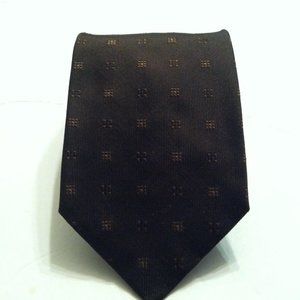 GIORGIO FERRI MEN'S NEW BROWN 100%SILK TIE  WIDTH: 3 3/4"  MADE IN ITALY